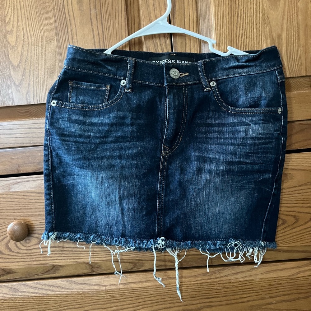 Express Jean Skirt (Size 0)